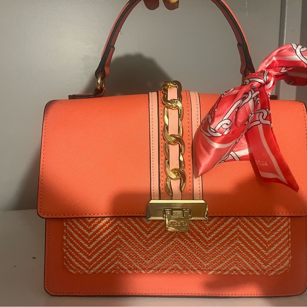 Aldo peach pink purse